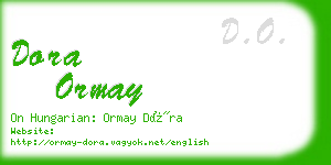 dora ormay business card